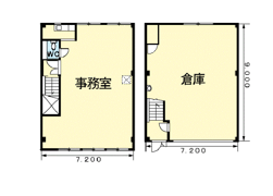 上島4丁目倉庫付事務所Ⅱの間取り画像