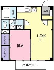 サンハイツ北野の間取り画像