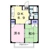 カサグランデ宍戸Aの間取り画像
