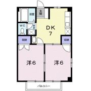 サンハイツあおばAの間取り画像