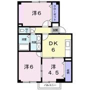 ウイステリアBの間取り画像