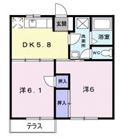 グリンピア古都Aの間取り画像