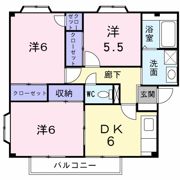 プランタン小島Aの間取り画像