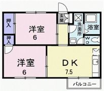 ファミールコーポの間取り画像