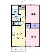 ビーバビラ広川の間取り画像