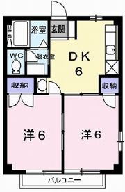 大喜多コーポⅠの間取り画像