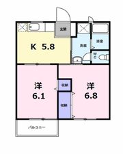 アーバンパレスB棟の間取り画像