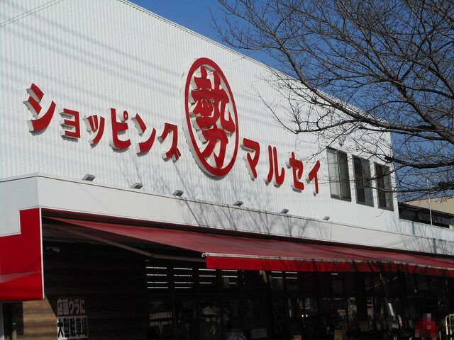 近くのショッピング丸勢まで550m（徒歩7分）