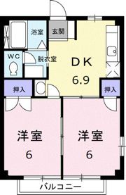 ソルトハイツの間取り画像