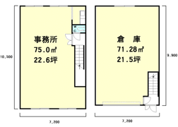 鳳北町10丁倉庫M（5）の間取り画像