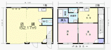川尻町6丁目住居付店舗の間取り画像