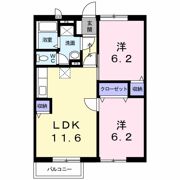 カーサ野添Ⅱの間取り画像