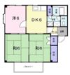 カームネス福山Bの間取り画像