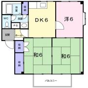 カームネス福山Bの間取り画像