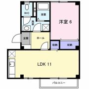 ガーデンタウン北長野 Aの間取り画像