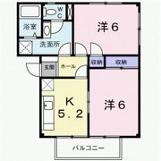 ガーデンタウン北長野 Bの間取り画像