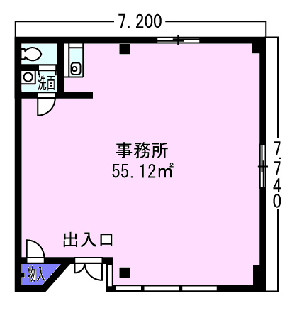坂祝町酒倉2364－1平事務所の間取り画像