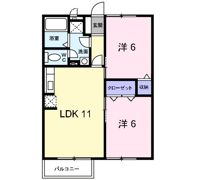 シャルマン竹田A棟の間取り画像