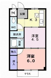コスモハイツの間取り画像