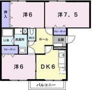 ヒルサイド幸水 弐番館の間取り画像