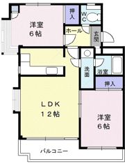 ベルエアー稲和の間取り画像