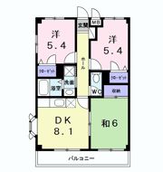 エスフィールドハイツB棟の間取り画像