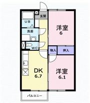 ルミエールいしはらAの間取り画像