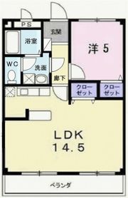 サニーハイツの間取り画像