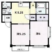 ニューエリール篠塚Bの間取り画像