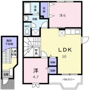 ハーモニータウンDの間取り画像