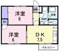 サニーヒルAの間取り画像