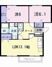 ユーメゾン内浜の間取り画像