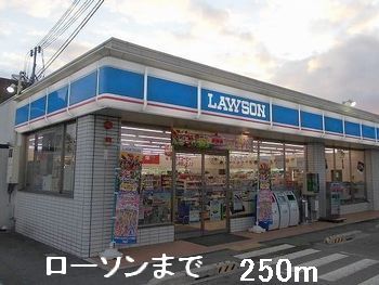 近くのローソンまで250m（徒歩4分）