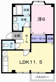 グリーンハイツAの間取り画像