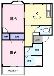 グリーンハイツBの間取り画像