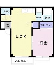 ニューエリールKATU Aの間取り画像