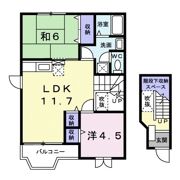 プランタンΒの間取り画像