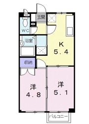 アインス中川の間取り画像