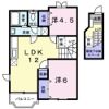 クレスト－ル山地Bの間取り画像