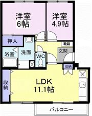 グランクオーレI番館の間取り画像