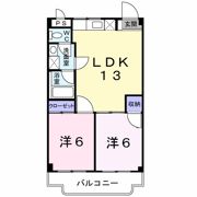 高良ハイツの間取り画像