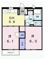 キャッスルコート Bの間取り画像
