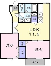 シーベルハイツAの間取り画像