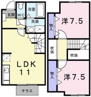 ニュークレストール光ケ丘の間取り画像