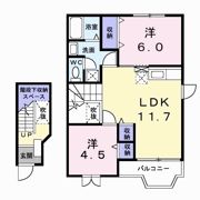 メイプルタウンAの間取り画像
