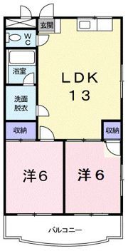 グリーンヒルの間取り画像