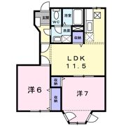 ルミエールAの間取り画像