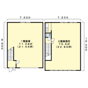 吉沢町倉庫付事務所（2）の間取り画像