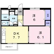 パークサイドコートの間取り画像