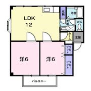 グリーンハイツもりもとBの間取り画像